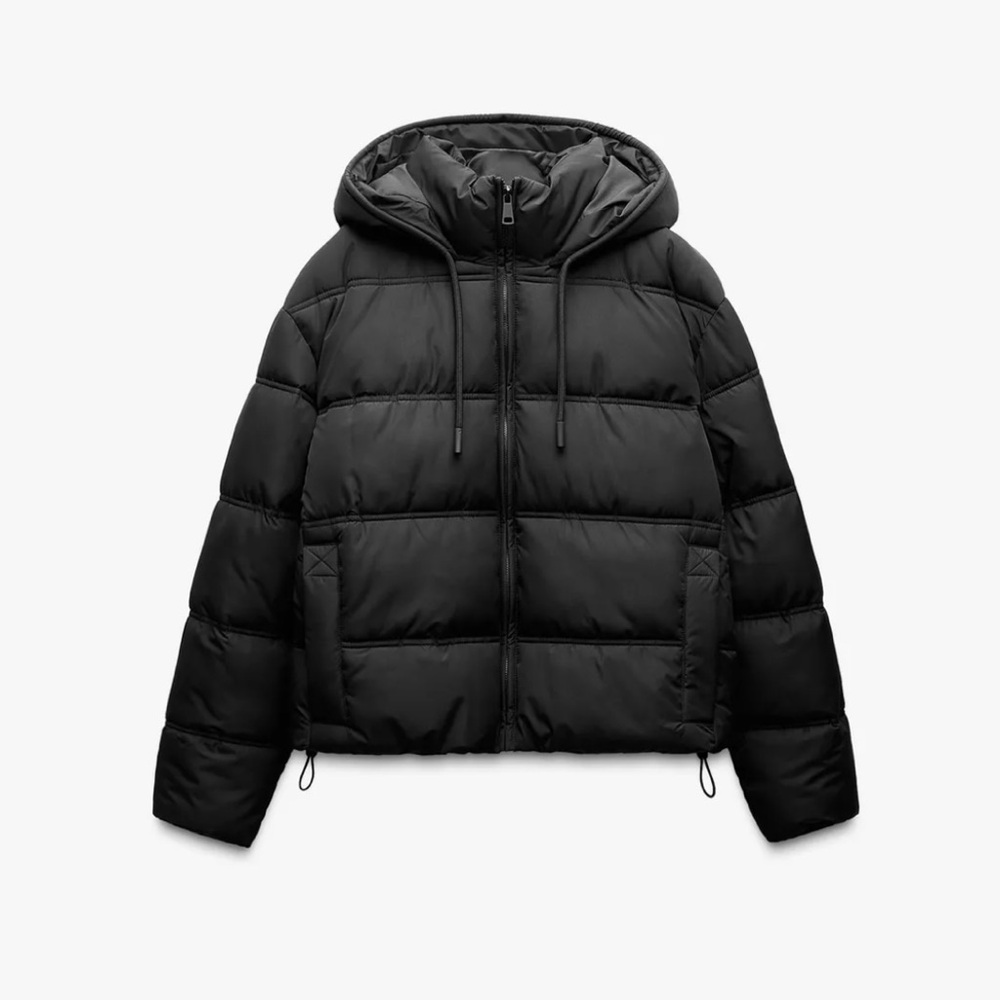 Zara Black Puffer Jacket